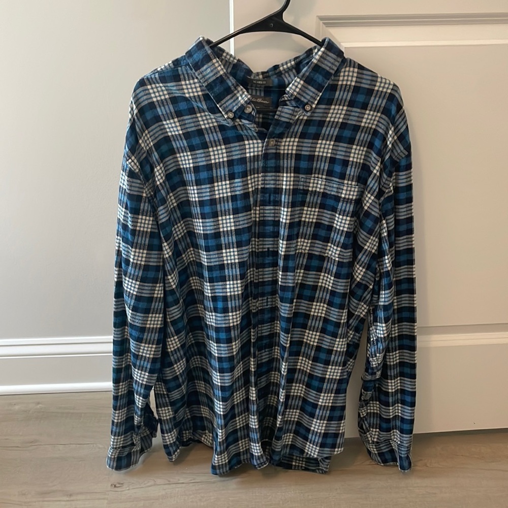 Blue Eddie Bauer flannel
